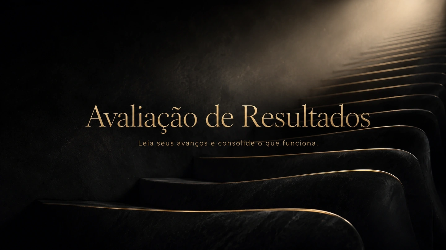 Capa da aula 05: Avaliação de Resultados. Leia seus avanços e consolide o que funciona.